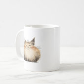 süße Katze flauschig Kaffeetasse (Vorderseite Links)