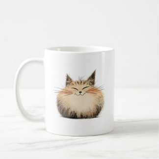 süße Katze flauschig Kaffeetasse