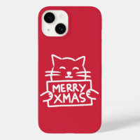 Süße Katze Frohe Weihnachten