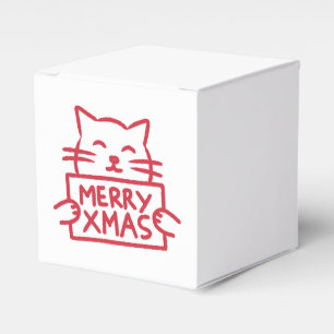 Süße Katze Frohe Weihnachten Gefallen Box Geschenkschachtel