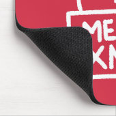 Süße Katze Frohe Weihnachten Mousepad (Ecke)