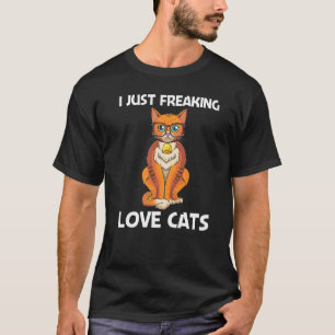 Süße Katze für Männer Frauen Kätzchen Feline Petze T-Shirt