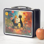 Süße Katze Giraffe Metall Lunchbox (Beispiel)