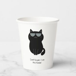 Süße Katze - Ich leite dieses Haus jetzt! Pappbecher