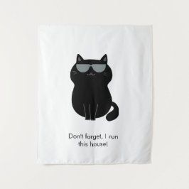 Süße Katze - Ich leite dieses Haus jetzt! Wandteppich