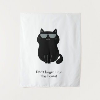 Süße Katze - Ich leite dieses Haus jetzt! Wandteppich