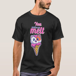 Süße Katze In Einem Kegel Du Lässt Mich Eiscreme S T-Shirt