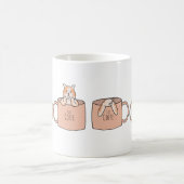 Süße Katze in einer Kaffeetasse | Geschenk für Kat (Mittel)