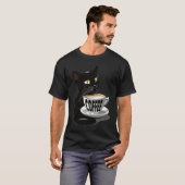 SÜßE KATZE KAFFEE KATZEN JAVA KÄTZCHEN T-Shirt (Vorne ganz)