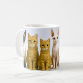 Süße Katze Kaffeetasse (Vorderseite Links)