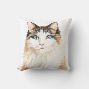 Süße Katze Kätzchen Kitty Verrückte Katzenlady Aqu Kissen