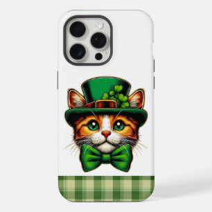 Süße Katze/Kätzchen St. Patrick's Day iPhone 15 Pro Max Hülle
