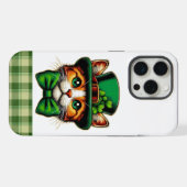 Süße Katze/Kätzchen St. Patrick's Day iPhone Hülle (Rückseite (Horizontal))