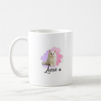 Süße Katze Kunstwerk Klassiker Tasse – Luna