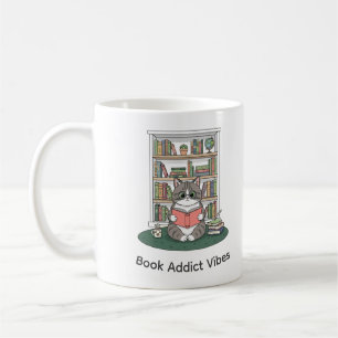 Süße Katze Lesebrille Kaffee Regal Kunst Tasse