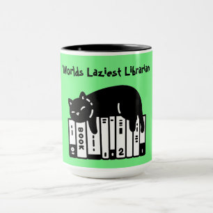 Süße Katze, Lustige Katze, Worlds Faulste Biblioth Tasse