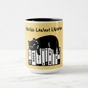 Süße Katze, Lustige Katze, Worlds Faulste Biblioth Tasse