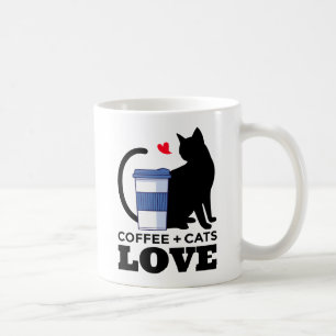 Süße Katze Lustiger Kaffeeliebhaber Kätzchen Koffe Kaffeetasse
