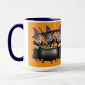 Süße Katze Macbeth Halloween Tasse (Links)