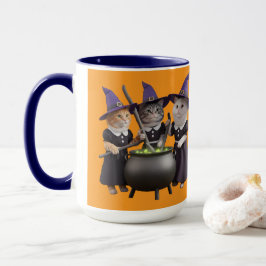Süße Katze Macbeth Halloween Tasse