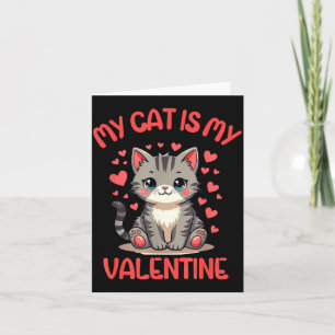 Süße Katze, meine Katze ist mein Valentinstag, Sin Karte