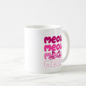 Süße Katze miaut Kaffeetasse (VorderseiteRechts)