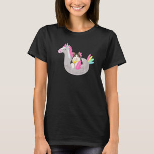 Süße Katze mit Margarita & Einhorn Float Kitten Su T-Shirt