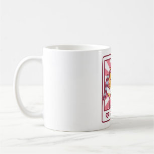 Süße Katze mit Ramen-Nudeln Foto-Doodle Kaffeetasse