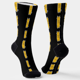 Süße Katze mit Schnurrhaar-Wärme Minimalistisches Socken