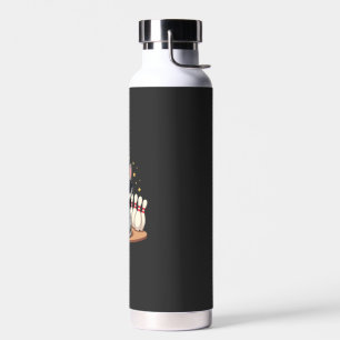 Süße Katze mit Sonnenbrille Katze spielt Bowling f Trinkflasche