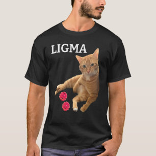 Süße Katze mit Spielzeugen Ligma-Witz T-Shirt