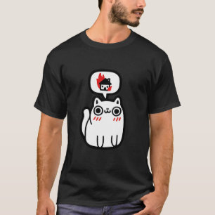 Süße Katze mit unartigen Gedanken Lieblich und doc T-Shirt