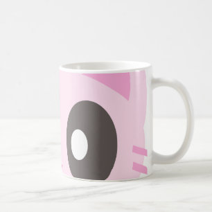 süße Katze Nahaufnahme Kaffeetasse