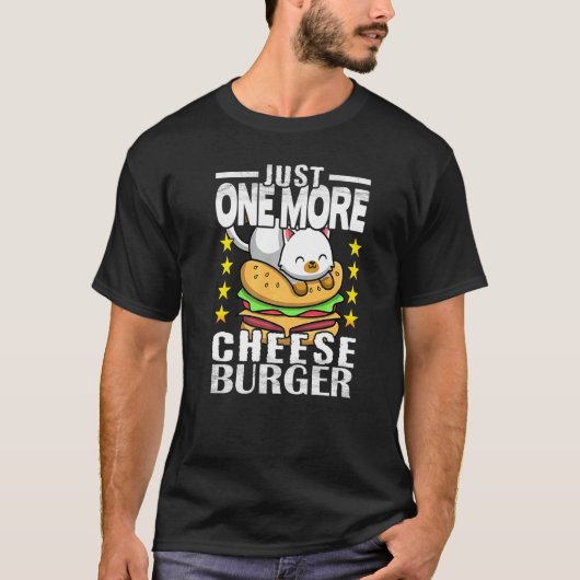 Süße Katze Noch ein Cheeseburger T-Shirt (Vorderseite)