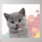 Süße Katze Poster (Vorne)