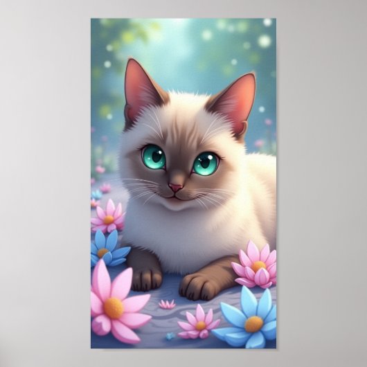 Süße Katze Poster (Vorne)