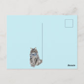 Süße Katze Postkarte (Rückseite)