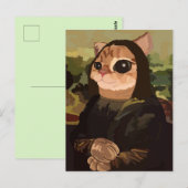 Süße Katze Postkarte (Vorne/Hinten)