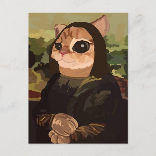 Süße Katze Postkarte (Vorderseite)