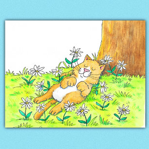 Süße Katze Postkarte