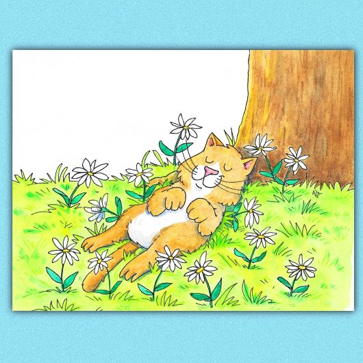 Süße Katze Postkarte
