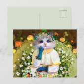 Süße Katze Postkarte (Vorne/Hinten)