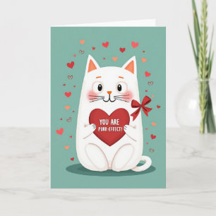 Süße Katze Purrfekte Valentinskarte Karte
