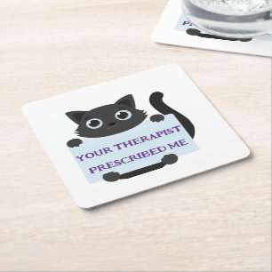 Süße Katze Rechteckiger Pappuntersetzer