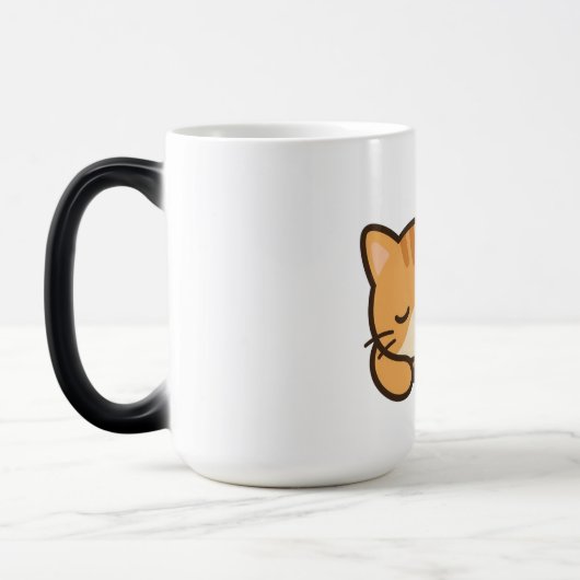 Süße Katze schlafende Tasse (Links)