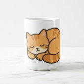 Süße Katze schlafende Tasse (Zentrum)