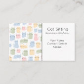 Süße Katze sitzend Visitenkarte (Vorderseite)