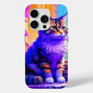 Süße Katze sitzt in Fenster Ai Kunst Case-Mate iPhone Hülle