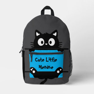 Süße Katze, süße kleine Bedrohung, lustige Katze  Bedruckter Rucksack