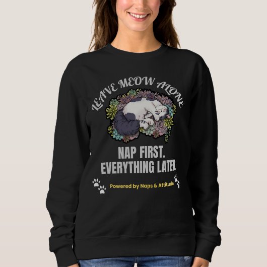 Süße Katze Sweatshirt (Vorderseite)